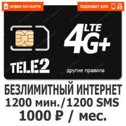 SIM-карта ТЕЛЕ2 Родина 1000