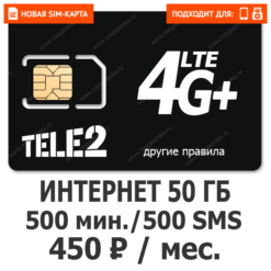 SIM-карта ТЕЛЕ2 Родина 450