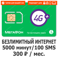 Тариф Мегафон Все за 300 TOP