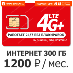 SIM-карта М-Сеть Везде Онлайн 1200 (саморегистрация)