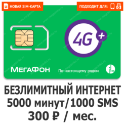 Sim-карта Мегафон Эксперт 300 (саморегистрация)