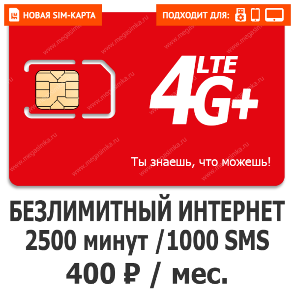 Sim-карта М-Сеть ОПТИМА 400 (саморегистрация)